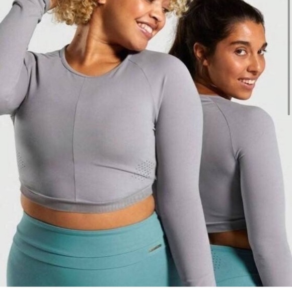 Gymshark x Whitney Simmons Long Sleeve Crop Top Large - Picture 6 of 7